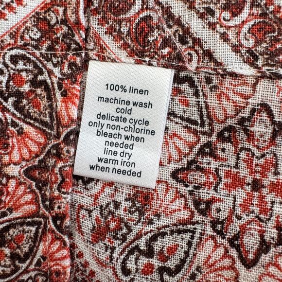 PAUL FREDRICK 100% Linen Shirt Mens Size XL Classic Fit Natural Fiber Breathable - Picture 5 of 7